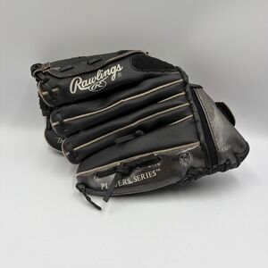 Rawlings Baseball Glove PL129BPU 11" Players Series Black Youth LHT Pre-owned